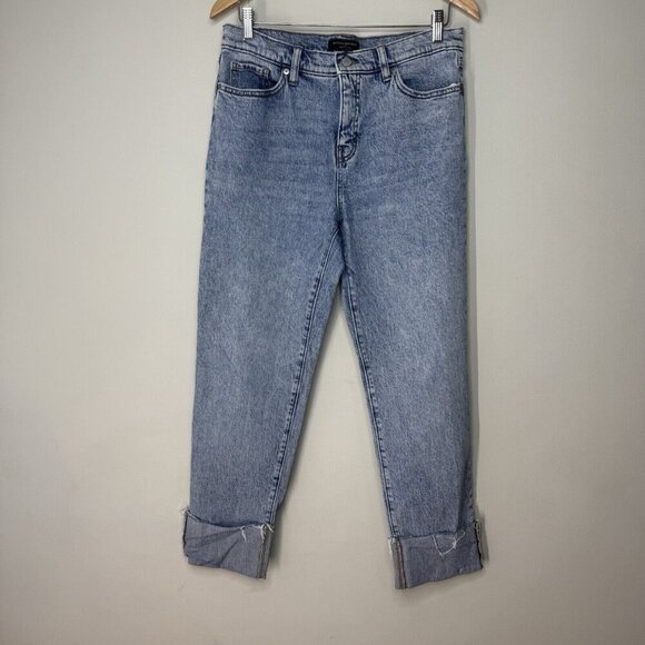 Banana Republic Slouch Jeans Mom Straight Leg Boyfriend Acid Wash Size 29 Comfy - Picture 1 of 8